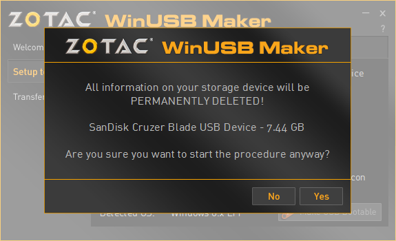 Create Windows 10 Bootable USB Device using ZOTAC WinUSB Maker (www.kunal-chowdhury.com)