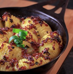 Crispy Hassleback Potatoes