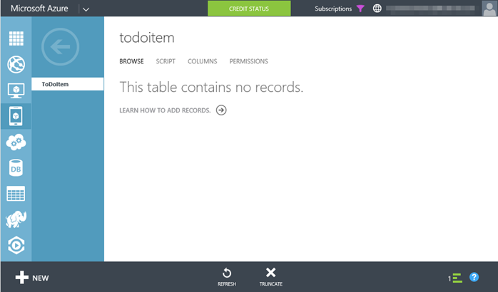 10. Windows Azure - Mobile Service - Table Records (www.kunal-chowdhury.com)