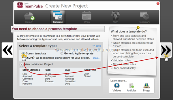 3. Select a Process Template