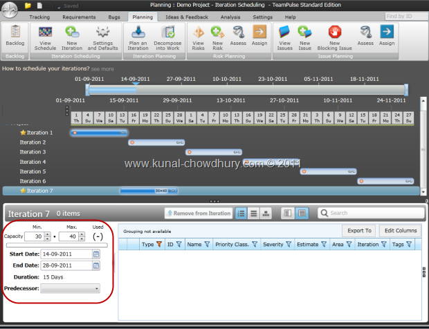 3. Set Iteration Duration