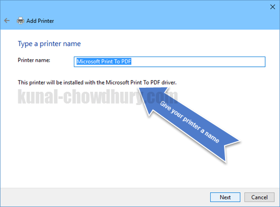 Here's how to add Microsoft Print to PDF driver in Windows 10 (www.kunal-chowdhury.com)