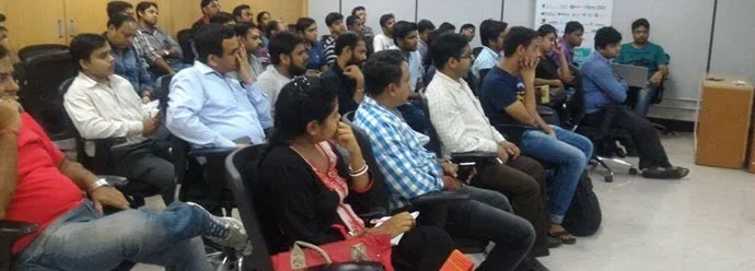 Audience attending the sessions at Xamarin dev-days Kolkata today