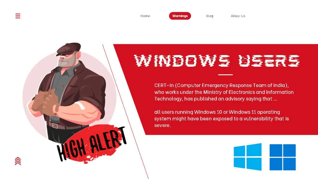 Government issues high-severity security warnings for these Windows users