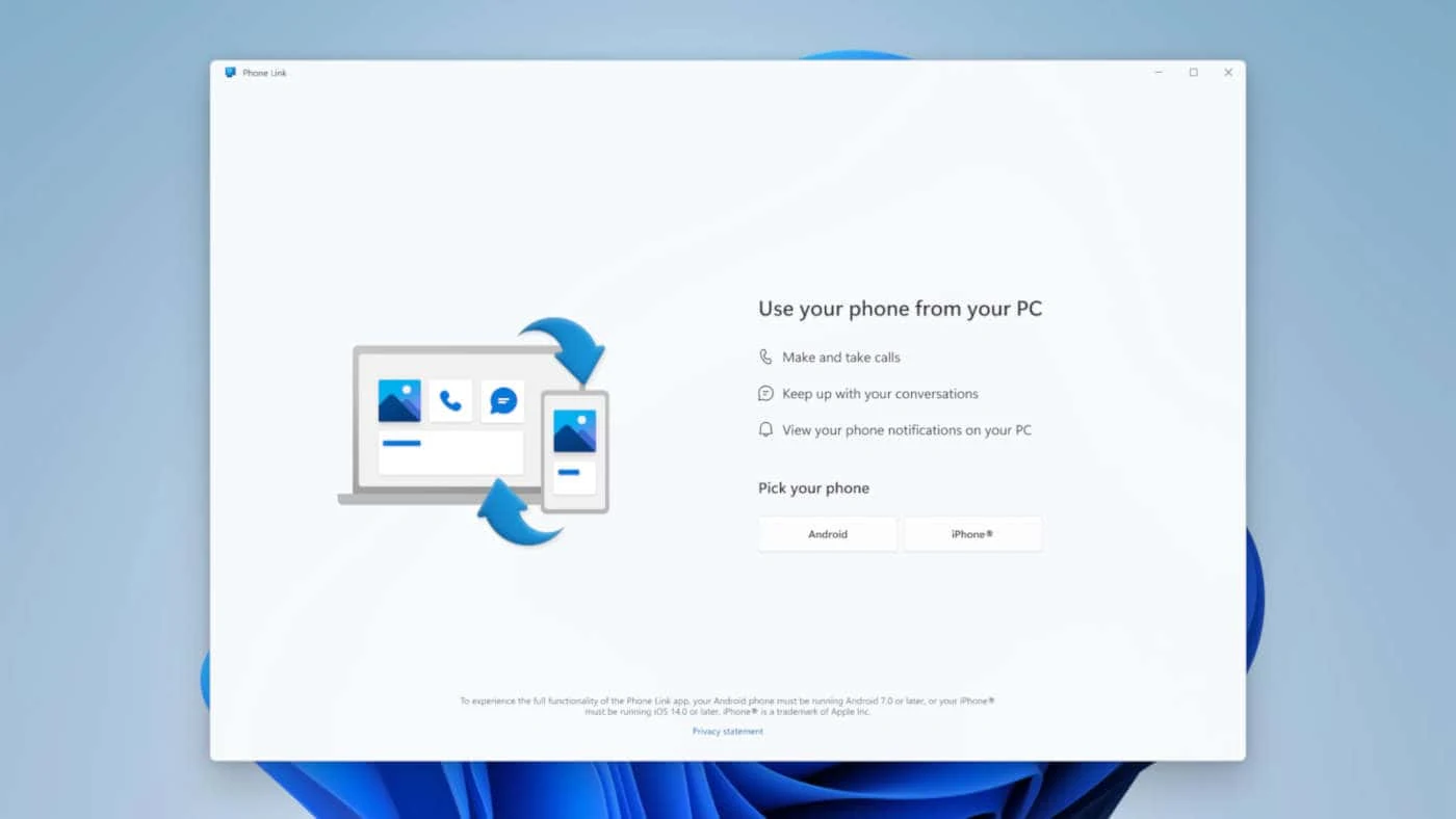 Windows 11 Expands Phone Link Feature to Enable Connection with iOS Mobile Devices