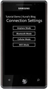 Demo - Settings Page Launcher UI