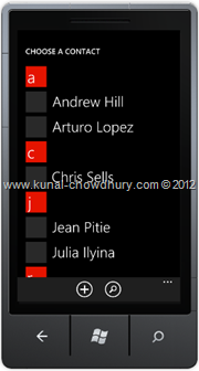 Screenshot 1 : How to Save Phone Number in WP7 using the SavePhoneNumberTask?