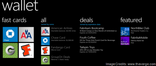 Windows Phone 8 Wallet Hub