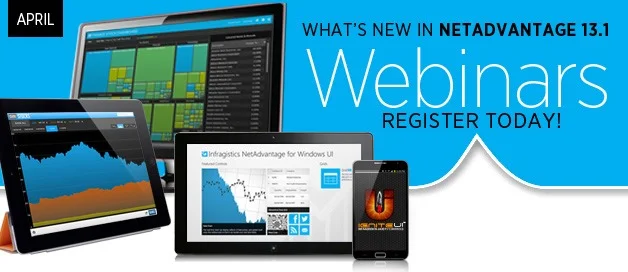 Infragistics announces The NetAdvantage Webinar series (April 23-25)