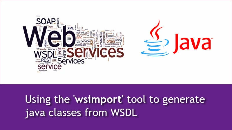 How to parse a WSDL file using 'wsimport' tool and generate java classes?