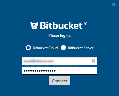 Login to Bitbucket account from Visual Studio Team Explorer