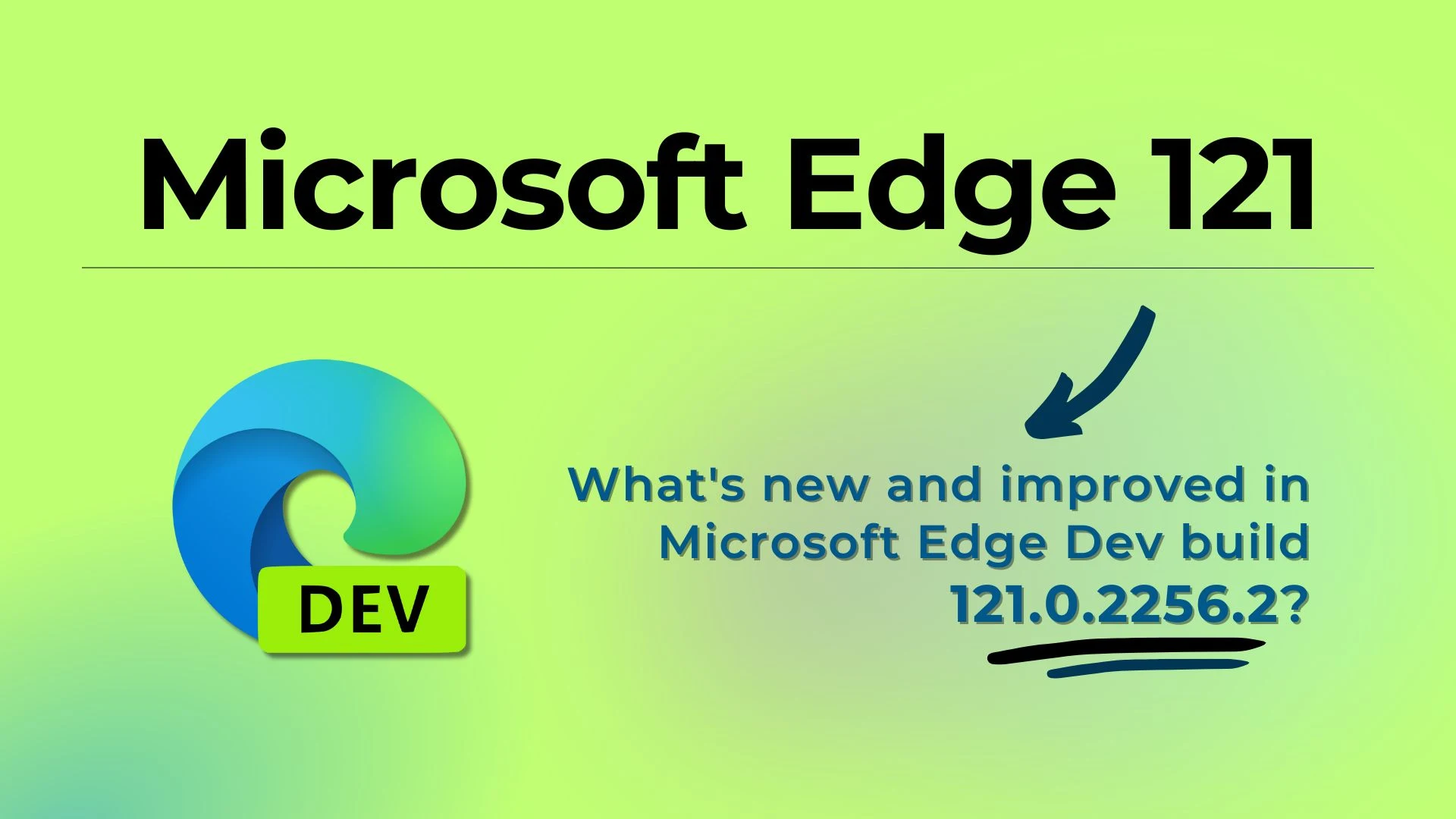 What's new and improved in Microsoft Edge version 121.0.2256.2