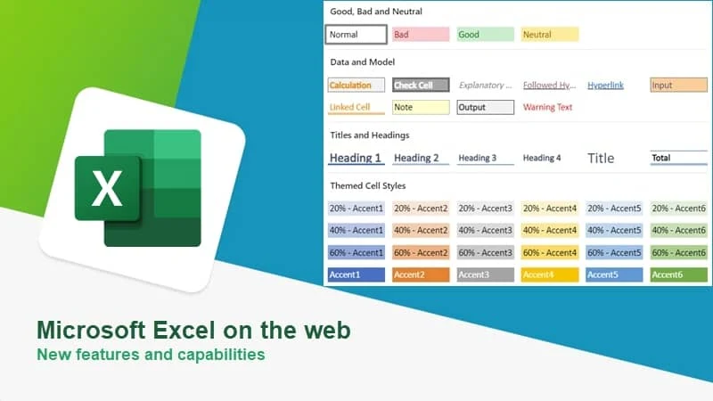 Microsoft adds new features and capabilities to Microsoft Excel on the web