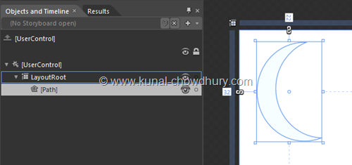 New Subtracted Path generated from the two Controls