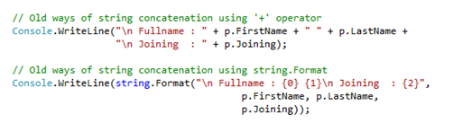 Old ways of string concatenation (www.kunal-chowdhury.com)