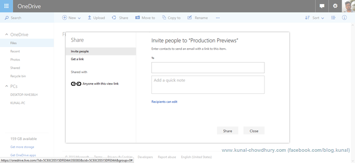 OneDrive - More sharing option online (www.kunal-chowdhury.com)