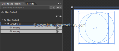 Select both the Ellipse controls