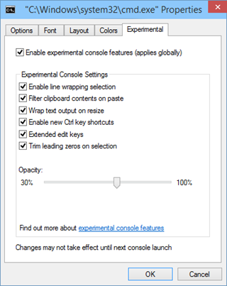 Select the checkbox to Enable experimental console features (www.kunal-chowdhury.com)