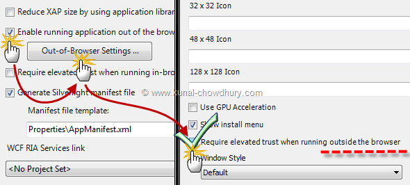 Silverlight 5 OOB Settings Demo - Elevated Trust running Out-of-Browser