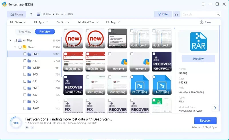 Recover Data from USB Drive That Says “Please Insert a Disk into Removable Disk” with Tenorshare 4DDiG