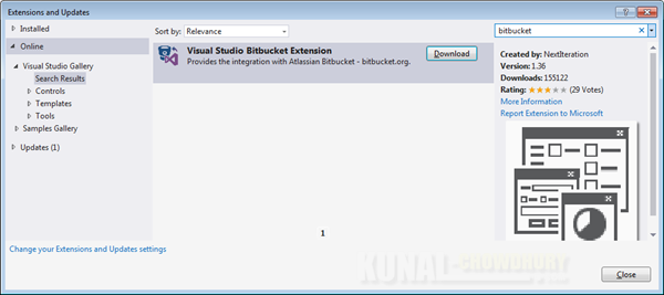 Visual Studio Extensions and Updates