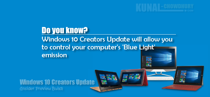 Windows 10 Creators Update will allow you to control blue light settings