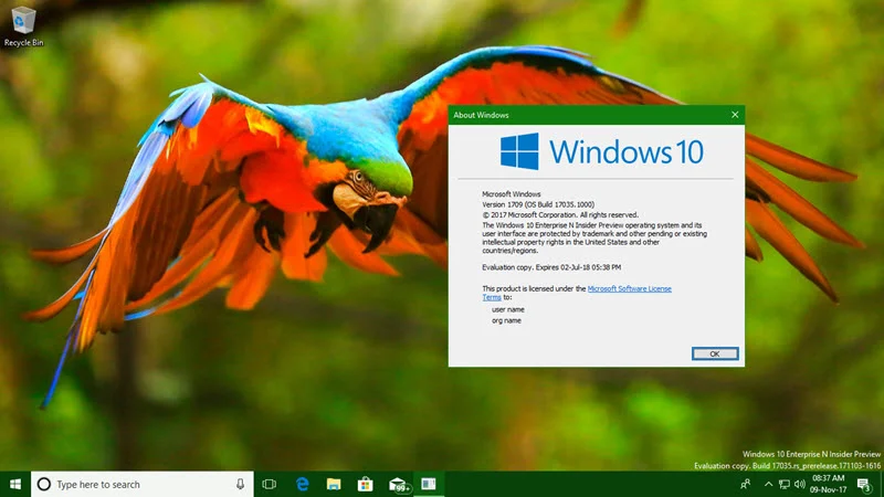 Windows 10 Preview Build 17035 is now available