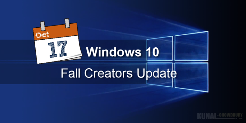 Windows 10 Fall Creators Update will be available worldwide from 17th Oct!