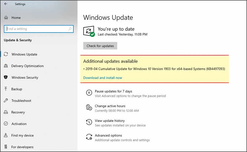 Windows 10 update experience got better with an additional 'Download and install now' button