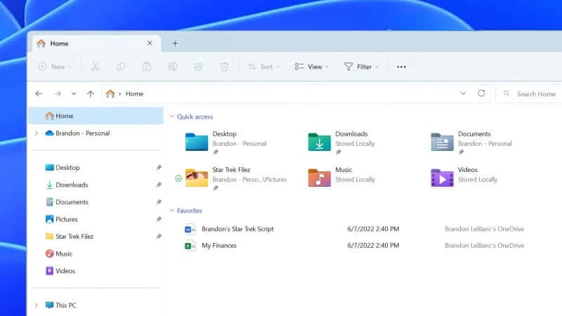 Windows 11 Build 25136 adds File Explorer Tabs, Navigation Updates