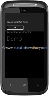 WP7 Demo - Dark Theme