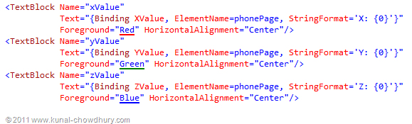 WP7.1 Demo - Accelerometer - Line Value XAML