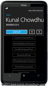 WP7.1 Demo - Phone Call Task Calling UI