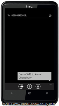 WP7.1 Demo - SMS Compose Task