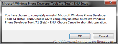WP7.1 Mango SDK Beta 2 Installation Screen 6