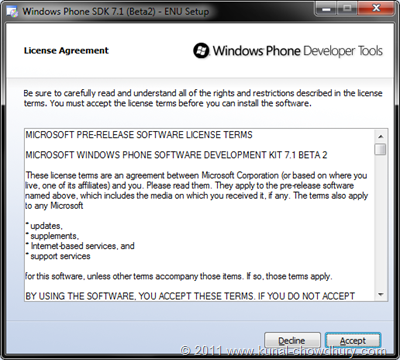 WP7.1 Mango SDK Beta 2 Installation Screen 9