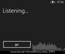 Windows Phone 8 "SpeechRecognizerUI" started listening to users voice